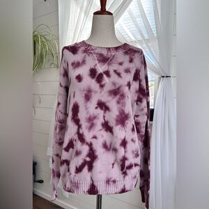 Lulus To Dye For Mauve and Plum Tie-Dye Long Sleeve Sweater
Size: Small
